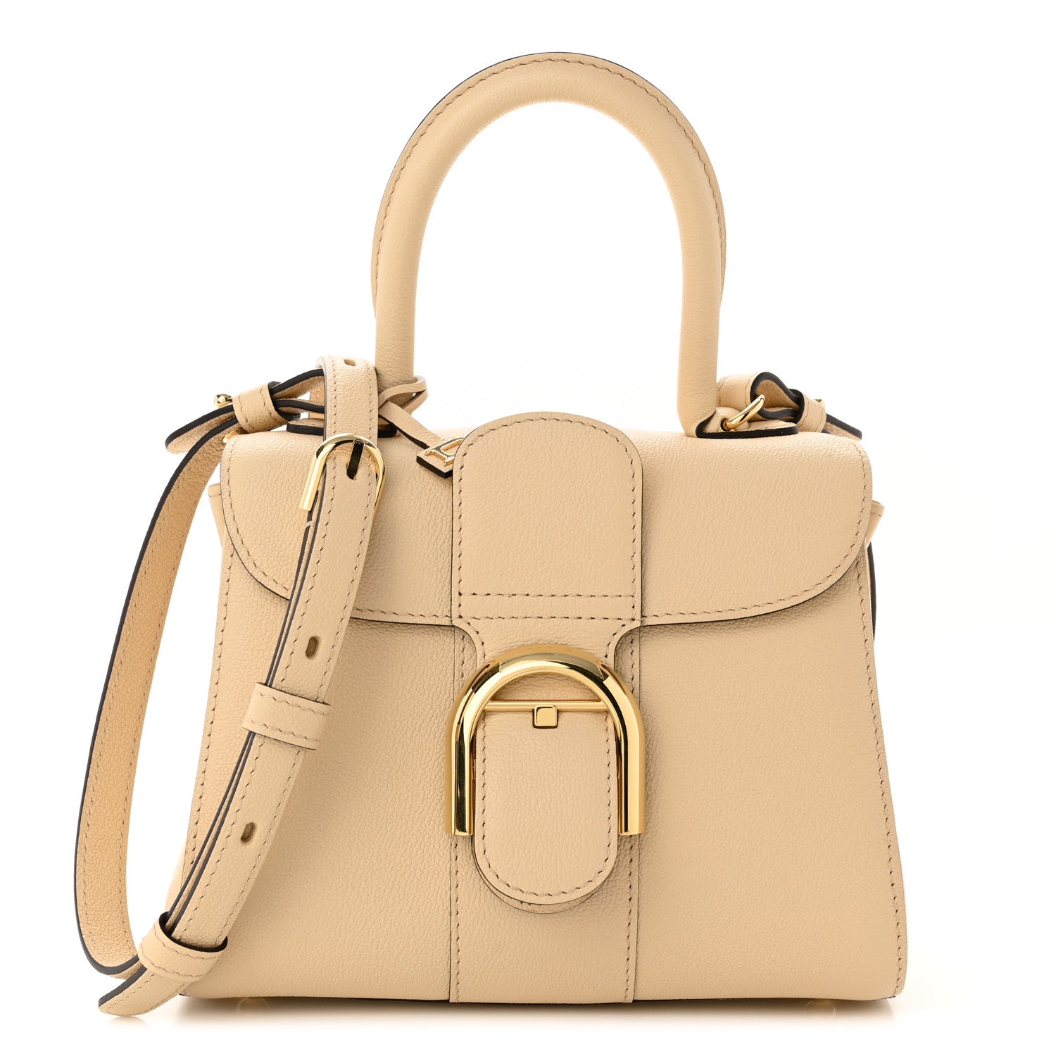 Delvaux Grained Calfskin Mini Brillant Satchel Dune 1 of 9