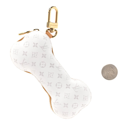 Louis Vuitton Monogram Bone Lovers Bag Charm Key Holder White 2 of 4