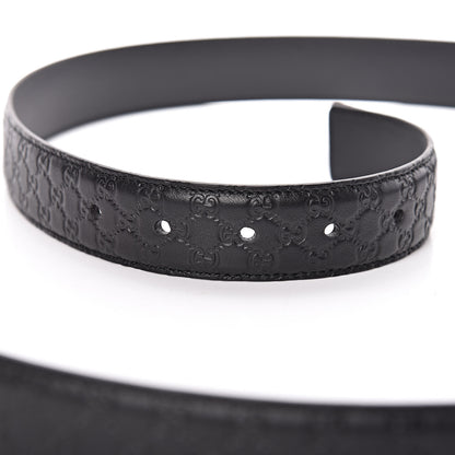 Gucci Guccissima Belt 105 42 Black 5 of 6