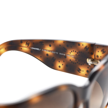 Chanel Acetate Swarovski Crystal CC Sunglasses 5134-B Tortoise 5 of 7