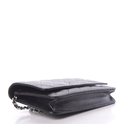 Chanel Caviar Quilted Wallet On Chain WOC Black 4 of 12