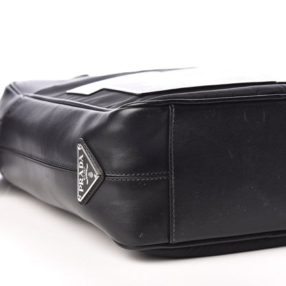 Prada X JAMES JEAN Calfskin Nylon Robot Monkey Flat Messenger Black 8 of 9