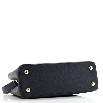 Louis Vuitton Taurillon Capucines PM Navy 4 of 10