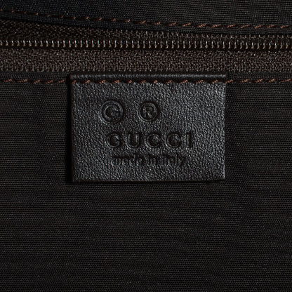 Gucci Crystal Monogram Large Duffle Beige Brown 6 of 9