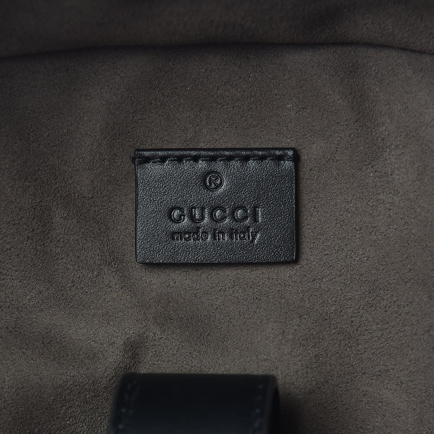 GG Supreme Monogram Medium Backpack Black