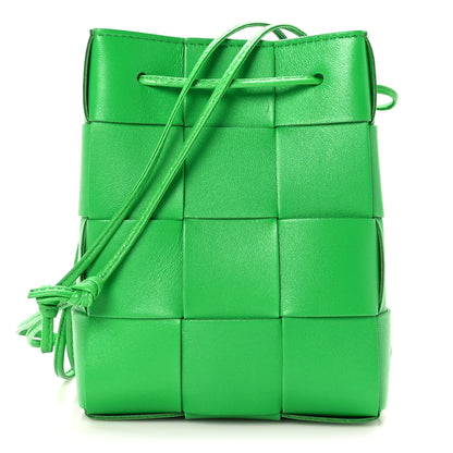 Bottega Veneta Nappa Maxi Intrecciato Small Cassette Bucket Bag Parakeet 1 of 10