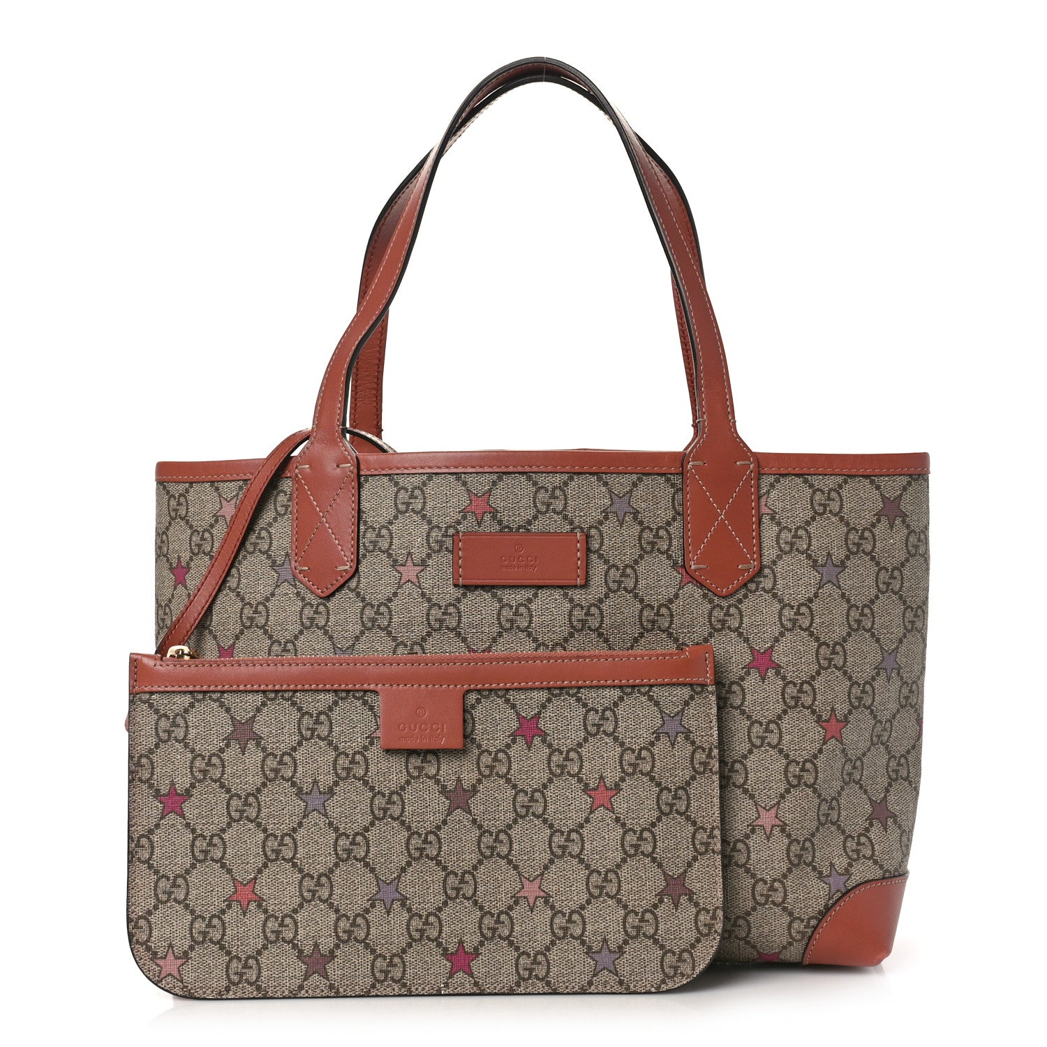 Gucci GG Supreme Stars Small Tote Pink 1 of 11