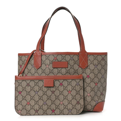 Gucci GG Supreme Stars Small Tote Pink 1 of 11