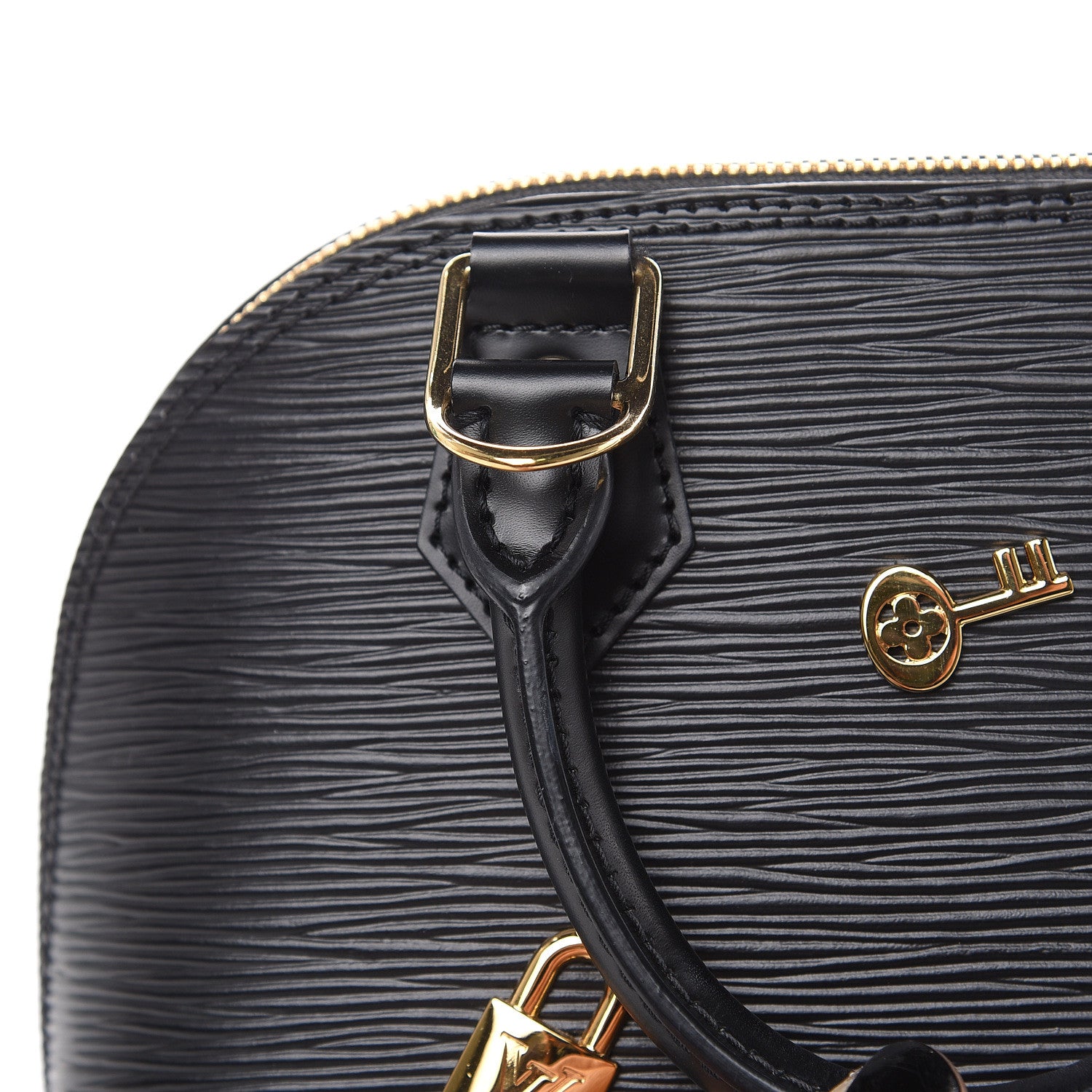 Louis Vuitton Epi Love Lock Alma BB Black 13 of 14