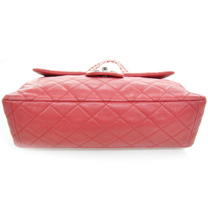 Chanel Washed Caviar Maxi Flap Fuchsia 4 of 10
