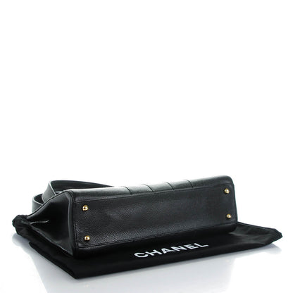 Chanel Caviar Square Stitched Shoulder Bag Black 4 of 7
