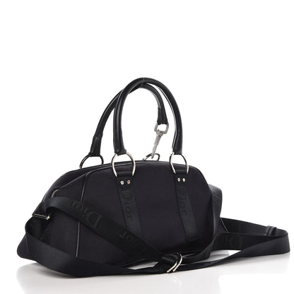 Christian Dior Nylon Crystal Satchel Black 4 of 19