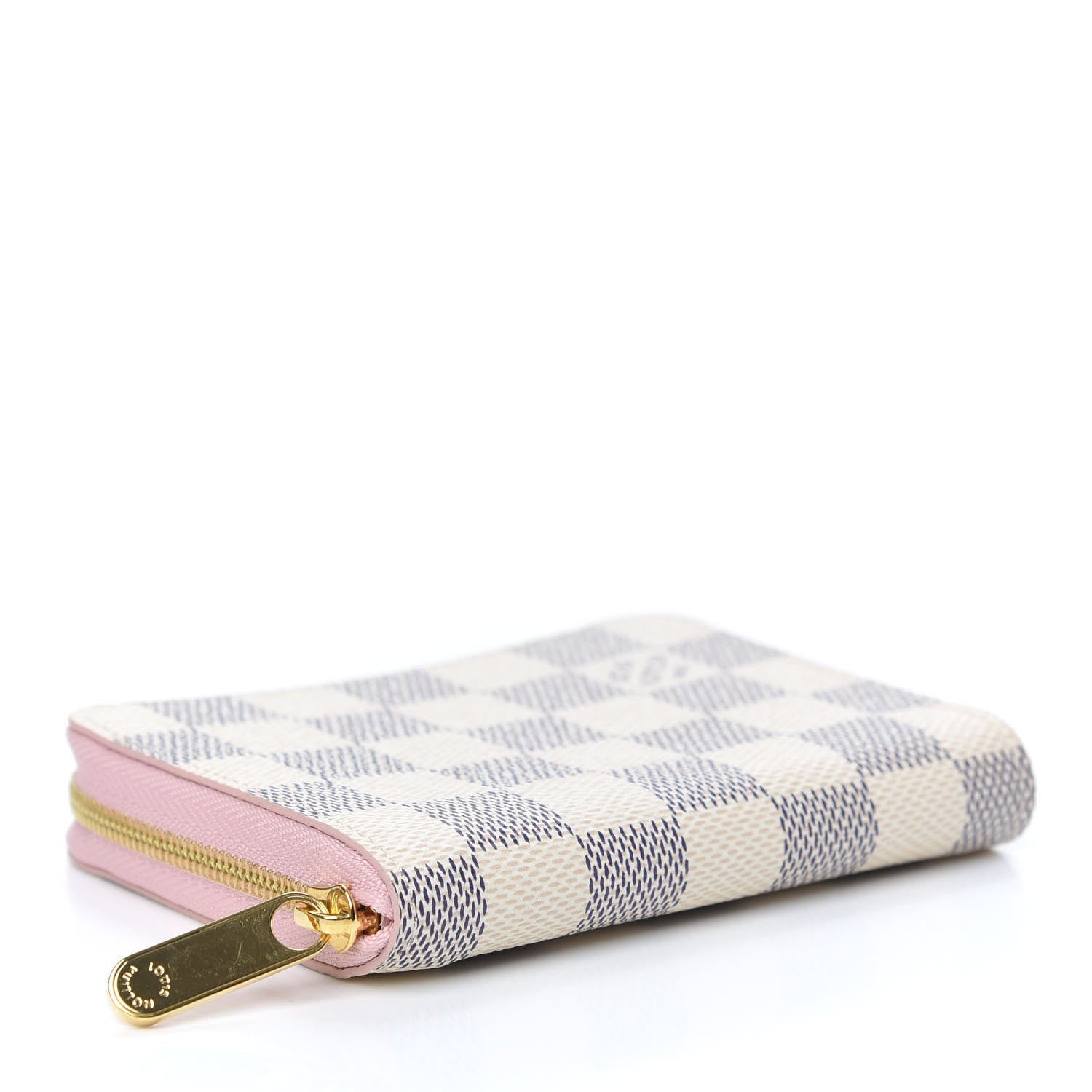 Louis Vuitton Damier Azur Zippy Coin Purse Rose Ballerine 4 of 7