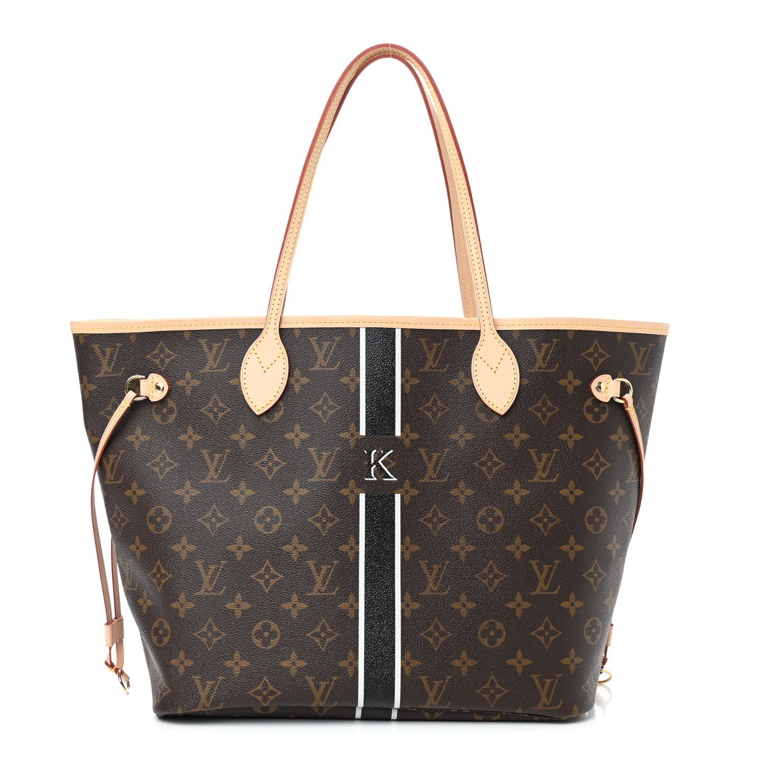 Louis Vuitton Monogram My LV Heritage Neverfull MM Black White 2 of 8