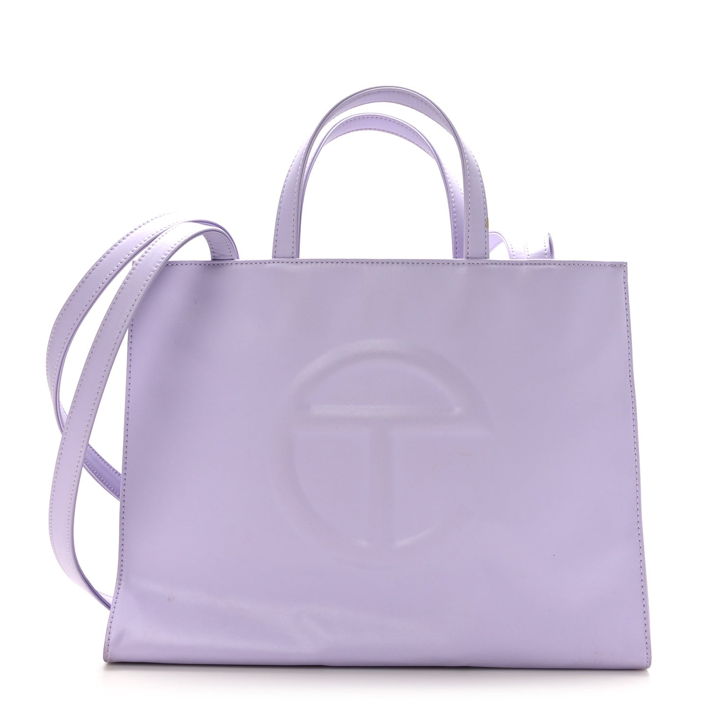 Vegan Leather Medium Shopping Bag Lavender