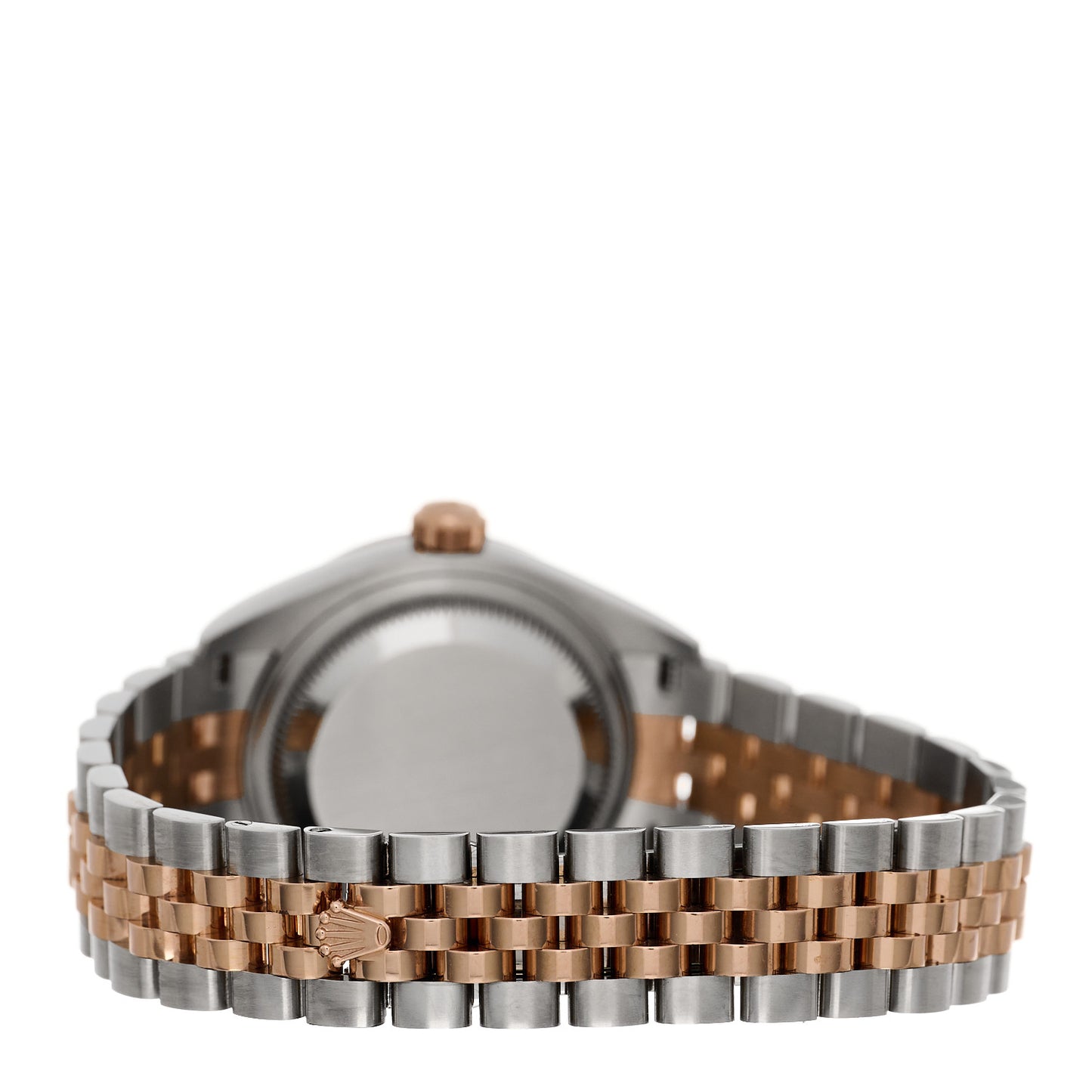 Stainless Steel 18K Everose Gold Diamond 28mm Oyster Perpetual Datejust Watch Aubergine 279171