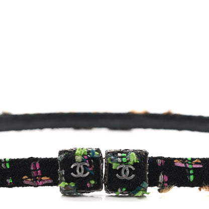 Chanel Tweed CC Belt 80 32 Black Multicolor 3 of 4