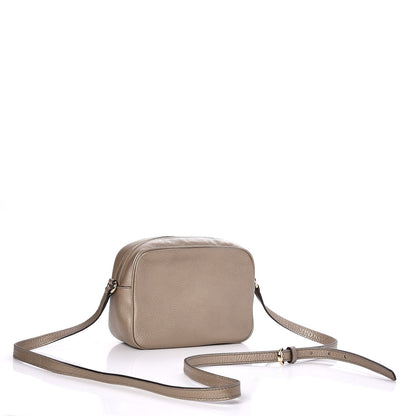 Gucci Metallic Pebbled Calfskin Small Soho Disco Bag Golden Beige 3 of 7