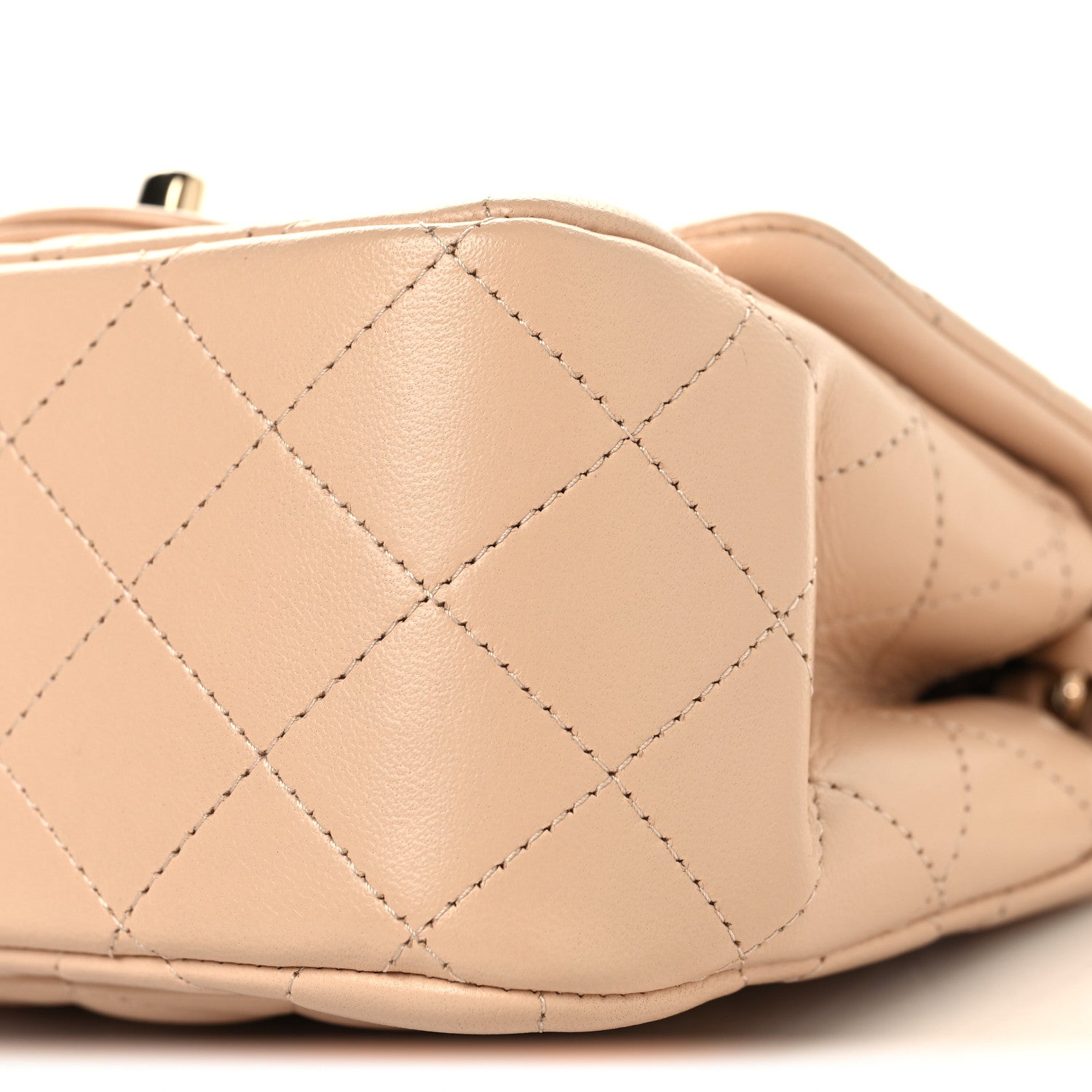 Chanel Lambskin Quilted Mini Square Flap Beige 10 of 10