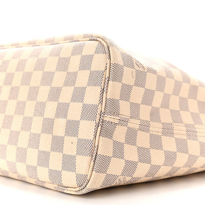 Louis Vuitton Damier Azur Neo Neverfull MM Rose Ballerine 12 of 13