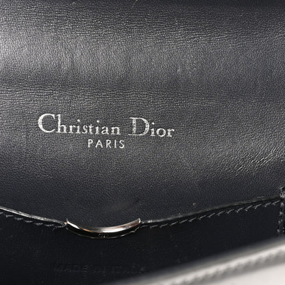 Christian Dior Metallic Patent Micro-Cannage Baby Diorama Flap Bag Silver 6 of 9