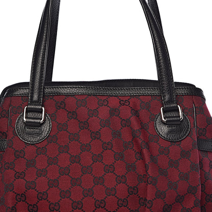 Gucci Monogram Full Moon Tote Red Black 11 of 11
