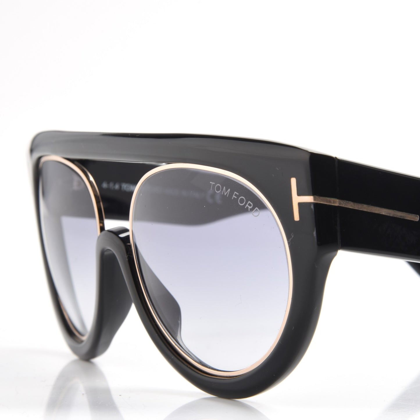 Alana Aviator Round Sunglasses TF360 Black