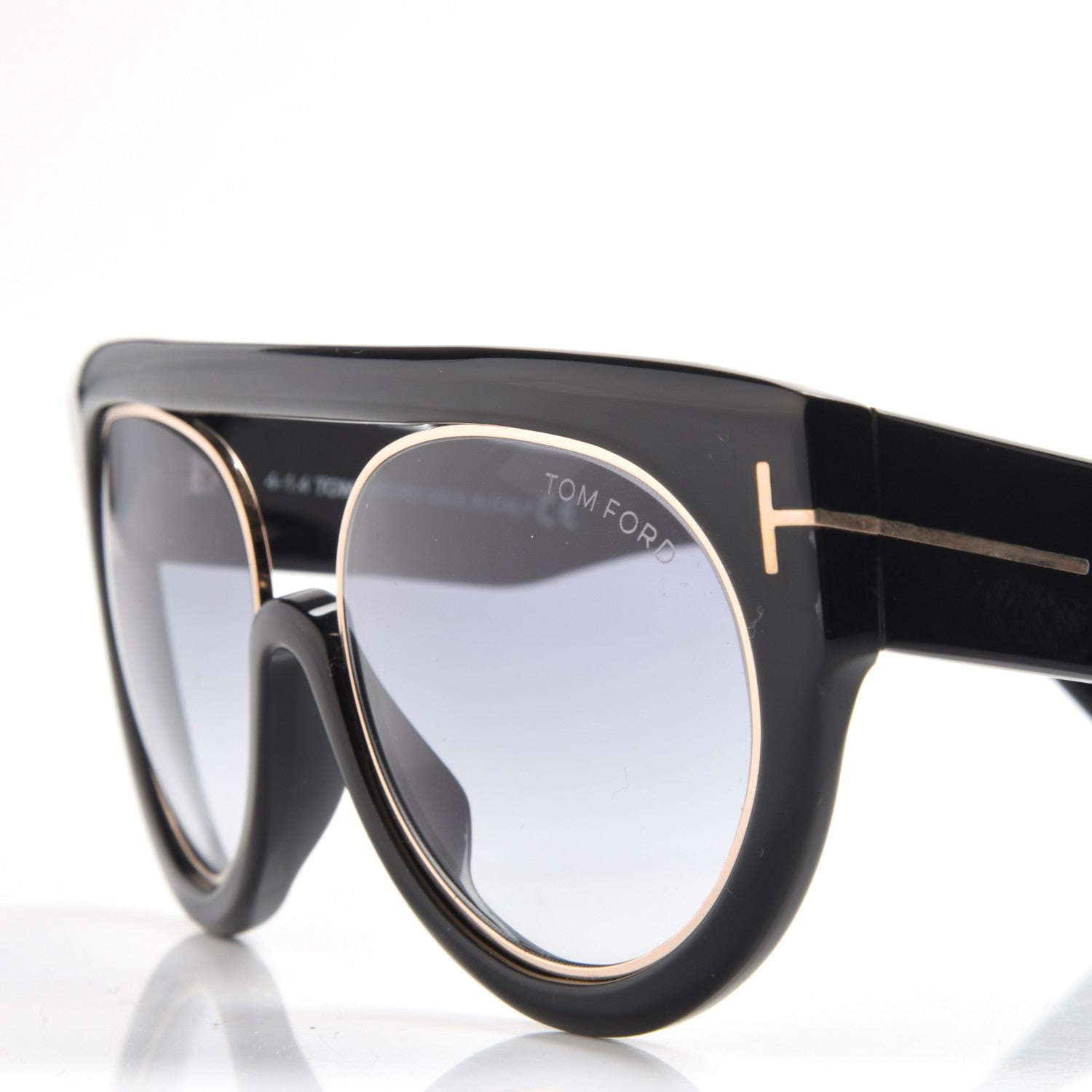 Tom Ford Alana Aviator Round Sunglasses TF360 Black 8 of 9