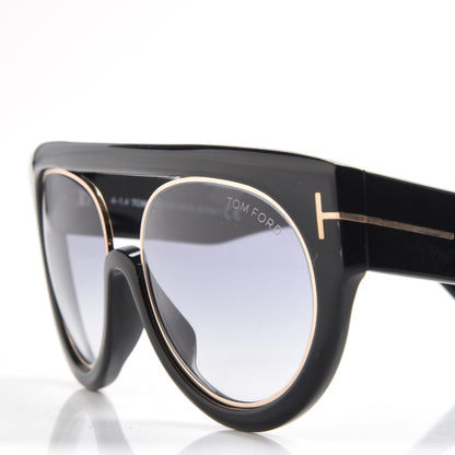 Tom Ford Alana Aviator Round Sunglasses TF360 Black 8 of 9