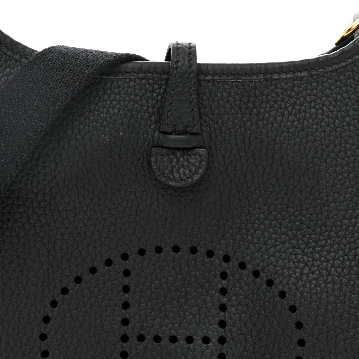 Hermes Taurillon Clemence Evelyne TPM Black 8 of 11