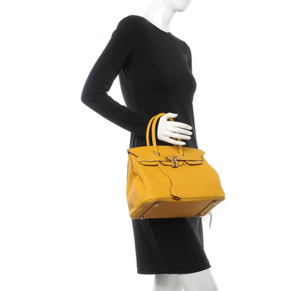 Hermes Togo Birkin 30 Jaune Ambre 2 of 37