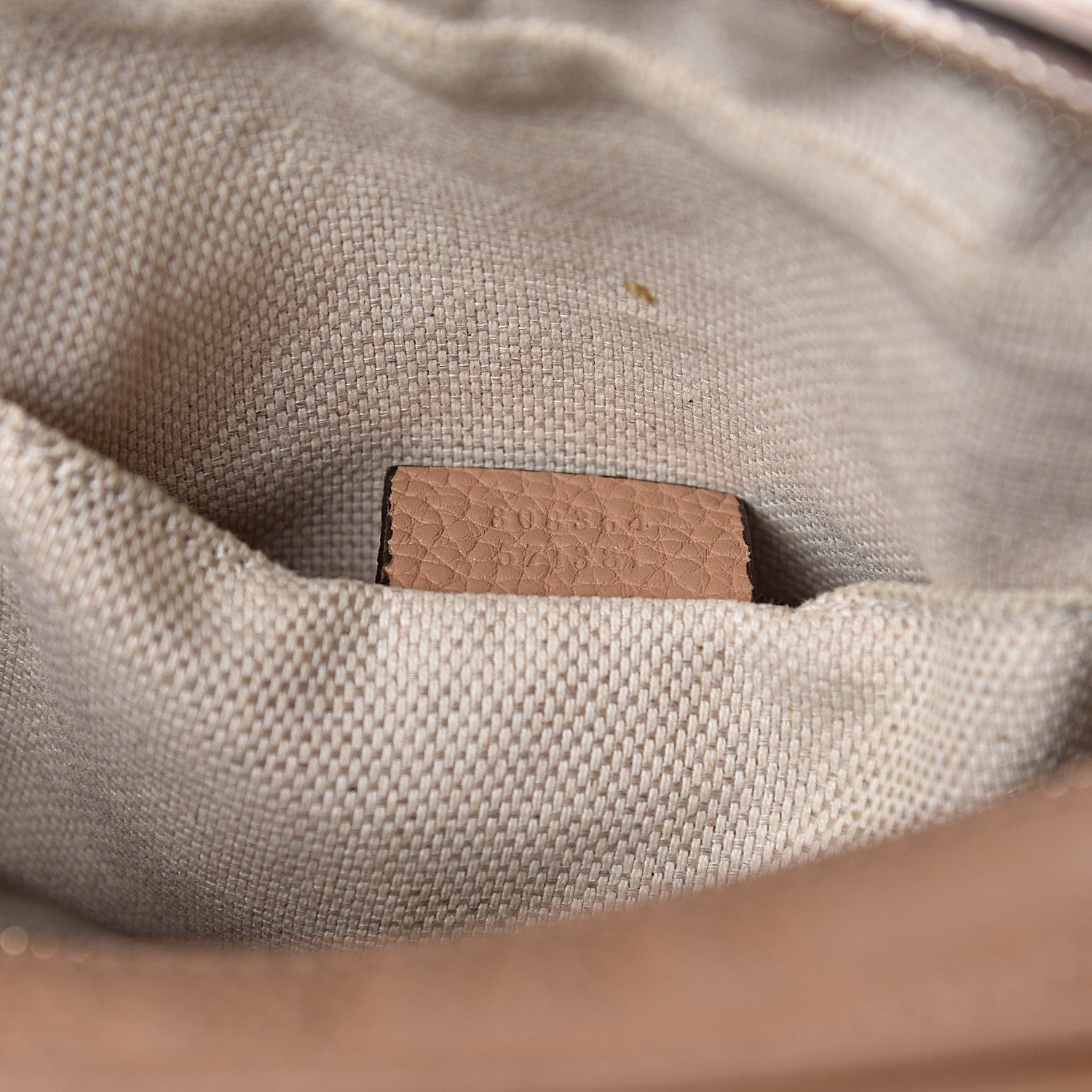 Gucci Pebbled Calfskin Small Soho Disco Bag Camelia 7 of 17