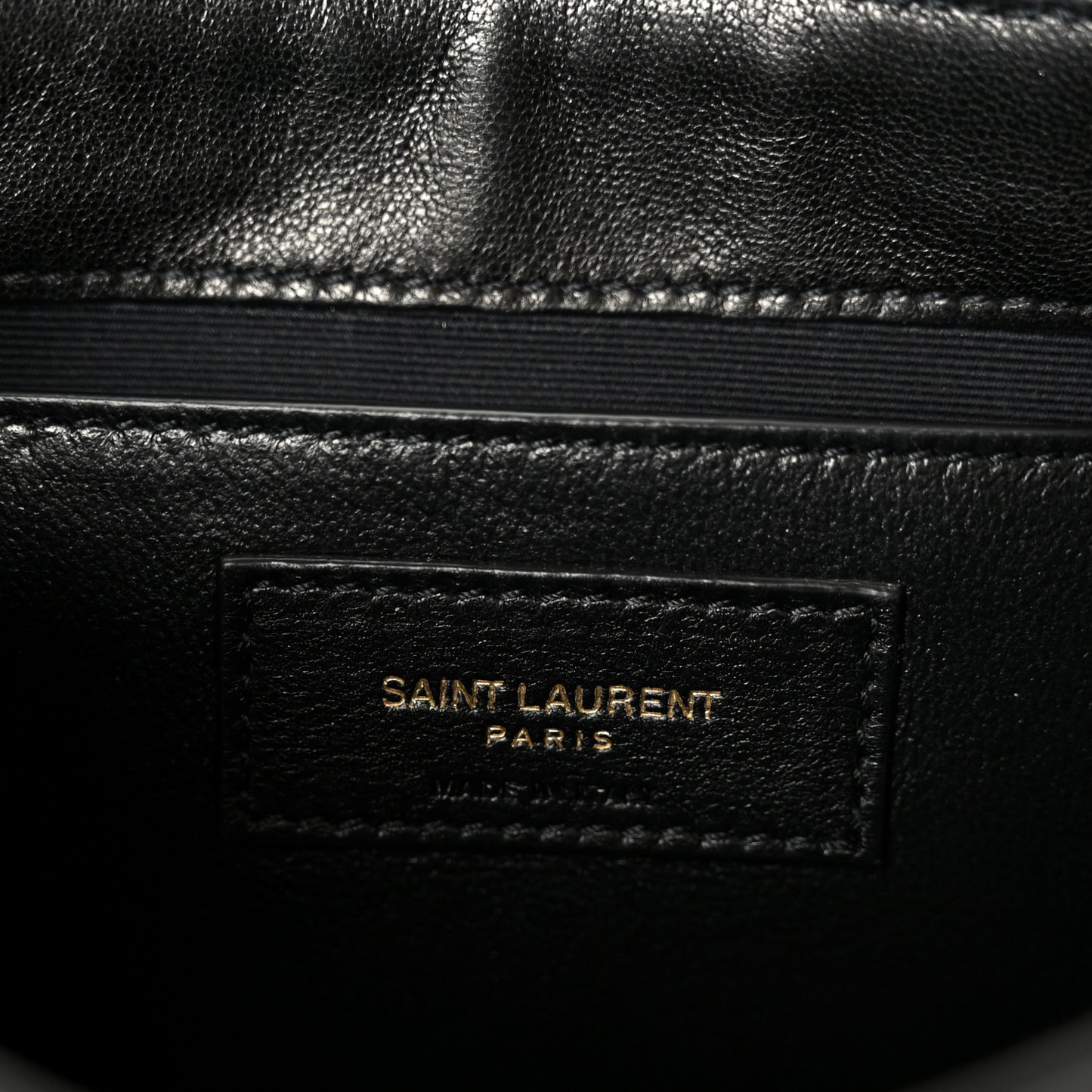 Lambskin Quilted Monogram Mini Nolita Black