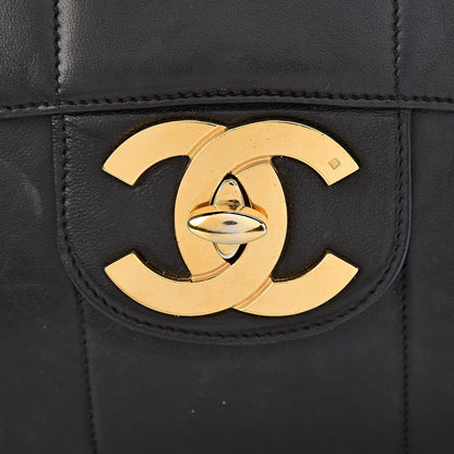 Chanel Lambskin Vertical Quilt Jumbo Single Flap Black 24 of 24