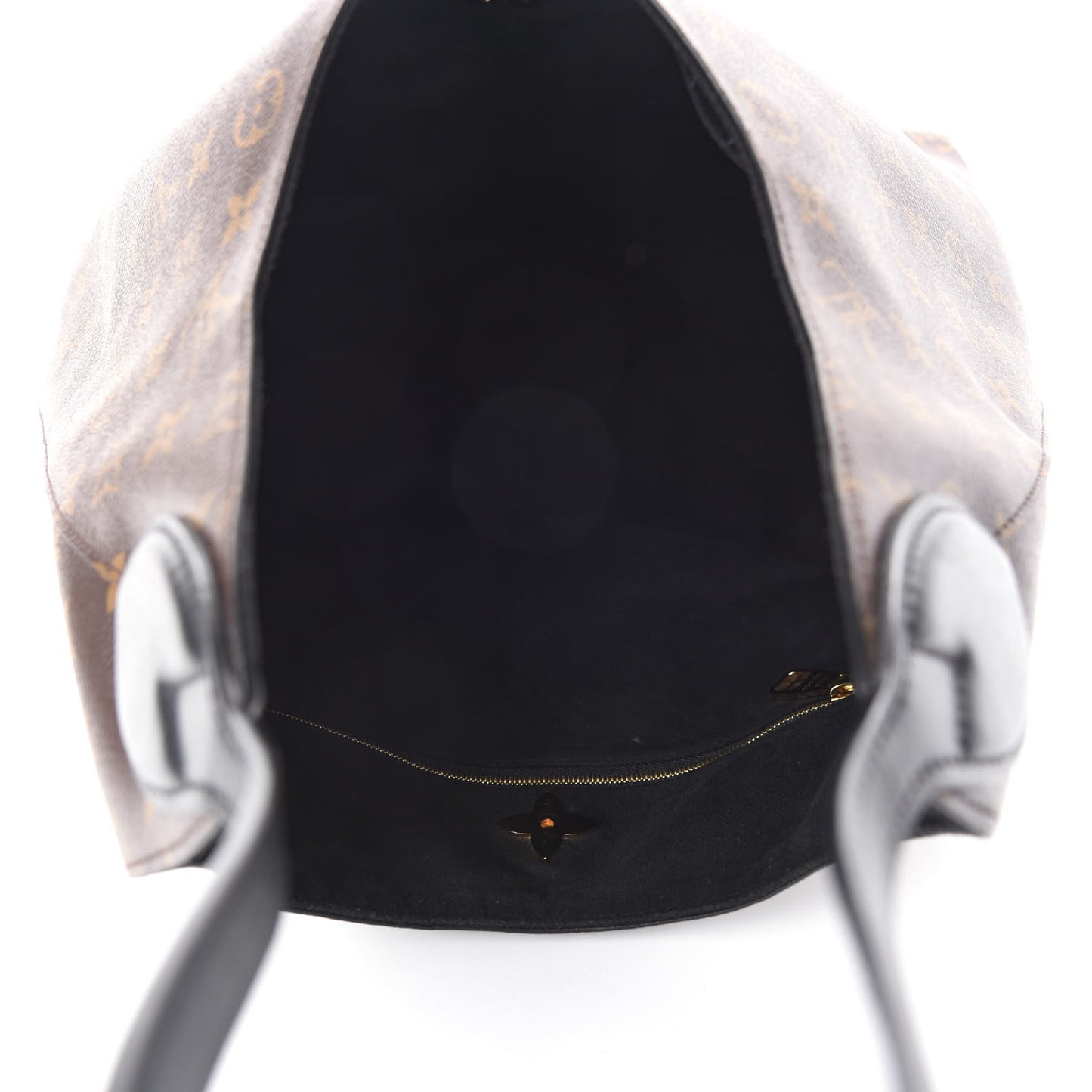 Monogram Flower Hobo Black