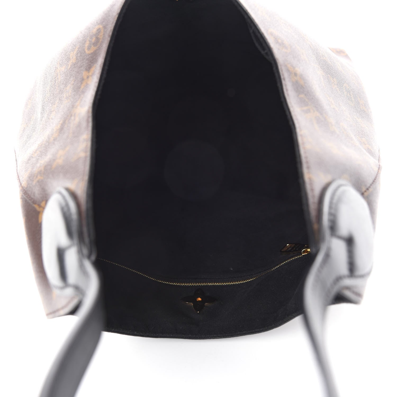 Louis Vuitton Monogram Flower Hobo Black 5 of 13