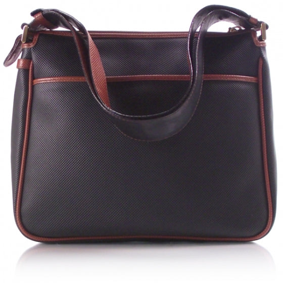 Leather PVC Marco Polo Shoulder Bag
