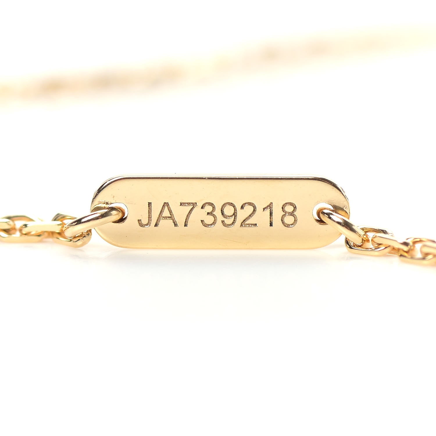 Van Cleef & Arpels 18K Yellow Gold Mother of Pearl Vintage Alhambra Pendant Necklace 5 of 6