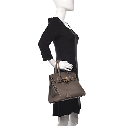 Hermes Epsom Birkin 30 Etain 2 of 10