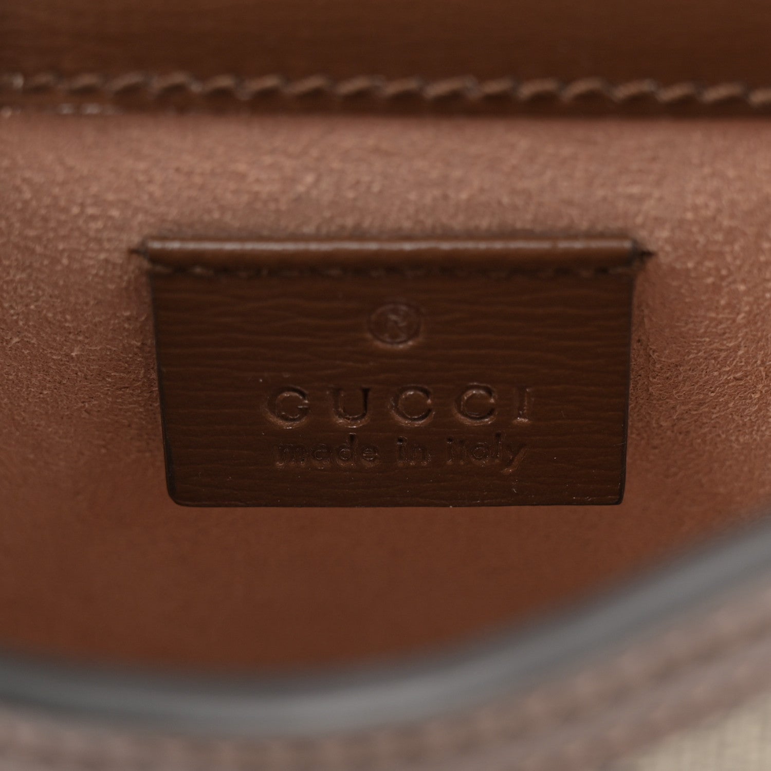 Gucci GG Supreme Monogram Mini Horsebit 1955 Crossbody Bag Beige Brown Sugar 6 of 11