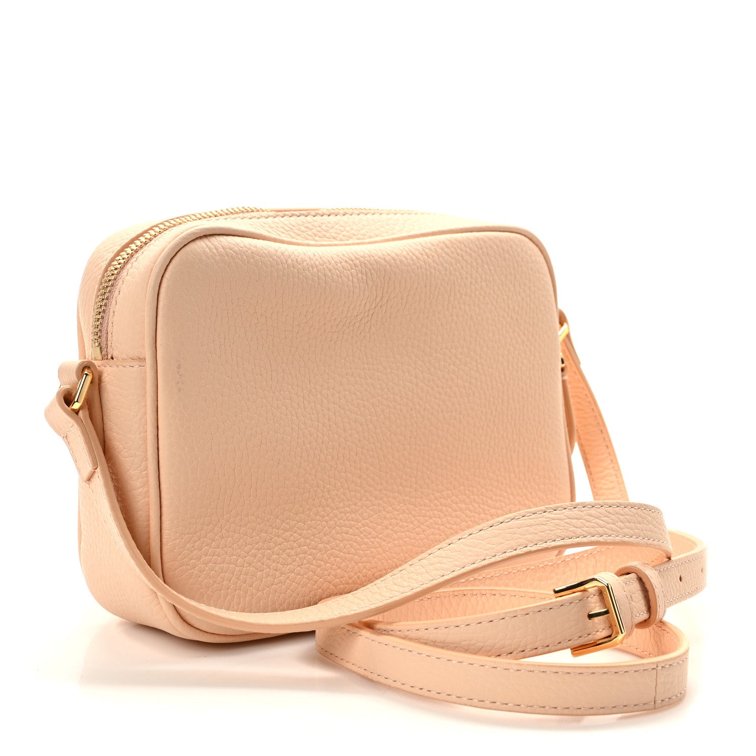 Burberry Grained Calfskin Small Camera Bag Peach Pink 3 of 9