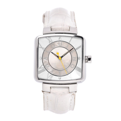 Louis Vuitton Stainless Steel Alligator Mother of Pearl 28mm Speedy Magic Quartz Watch 1 of 7