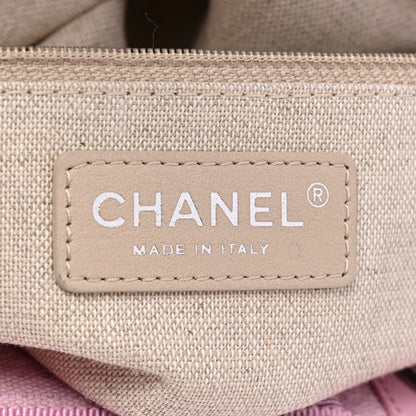 Chanel Mixed Fibers Medium Deauville Tote Dark Pink 8 of 10