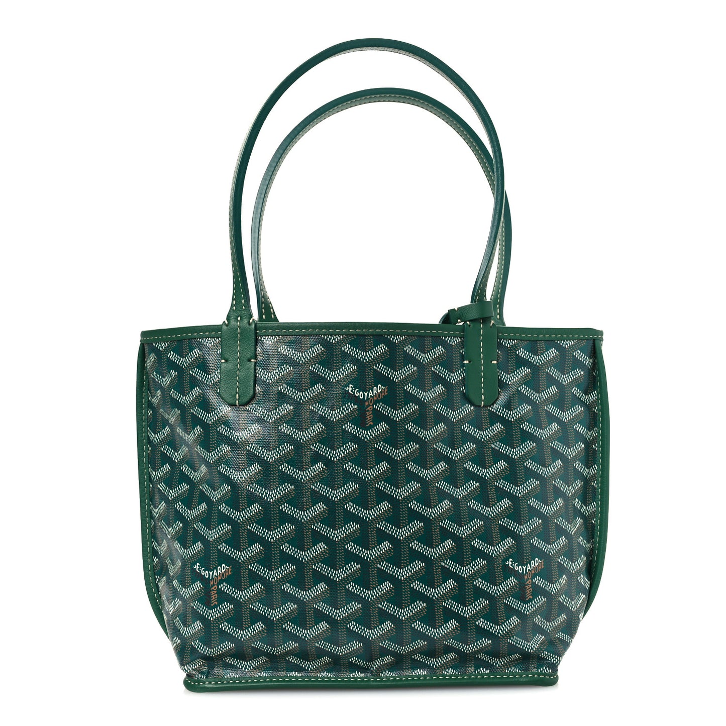 Goyardine Reversible Mini Anjou Green