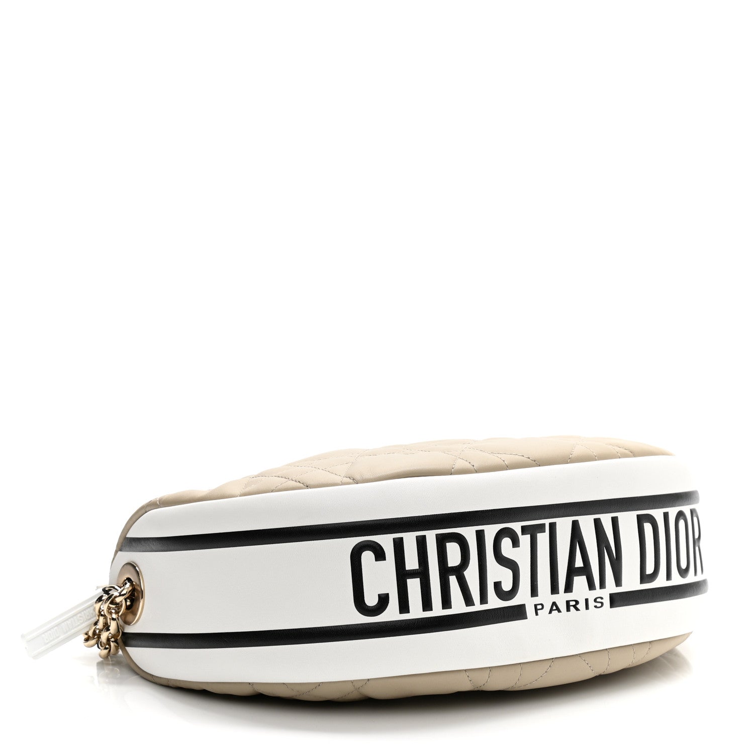 Christian Dior Lambskin Cannage Medium Dior Vibe Hobo Bag Beige 4 of 10