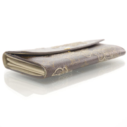 Louis Vuitton Monogram Dentelle Sarah Wallet Silver 4 of 7