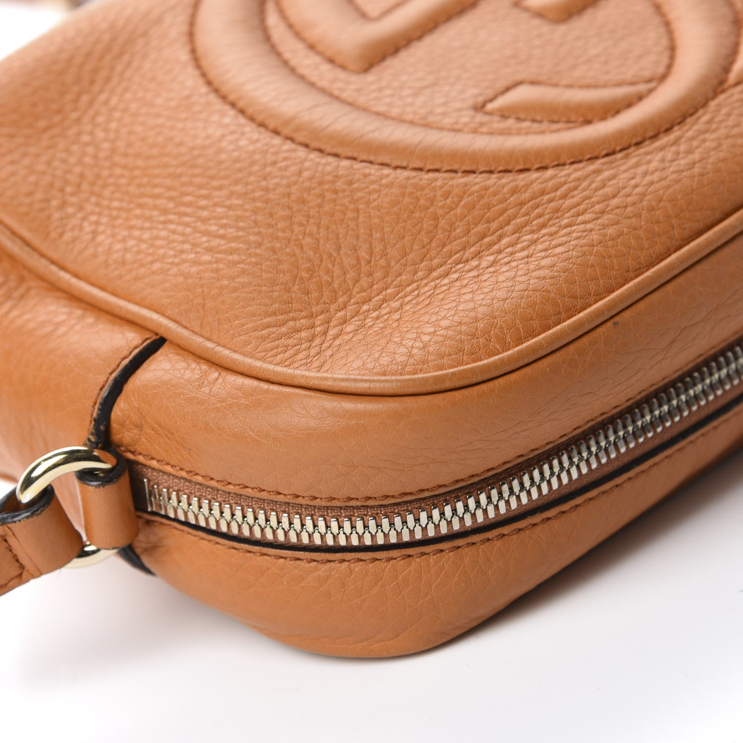 Gucci Pebbled Calfskin Small Soho Disco Bag Curcuma 8 of 14