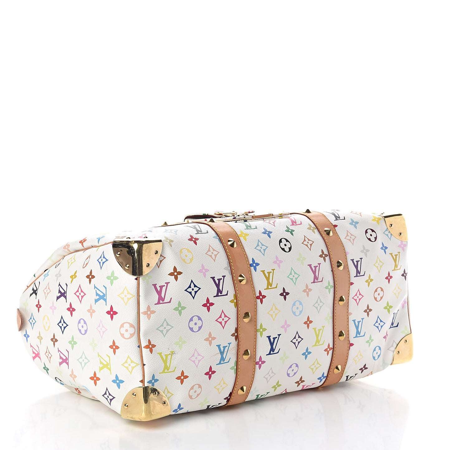Monogram Multicolor Keepall 45 White