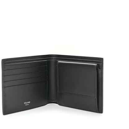 Celine HOMME Calfskin Logo Bi-Fold Wallet Black 5 of 9