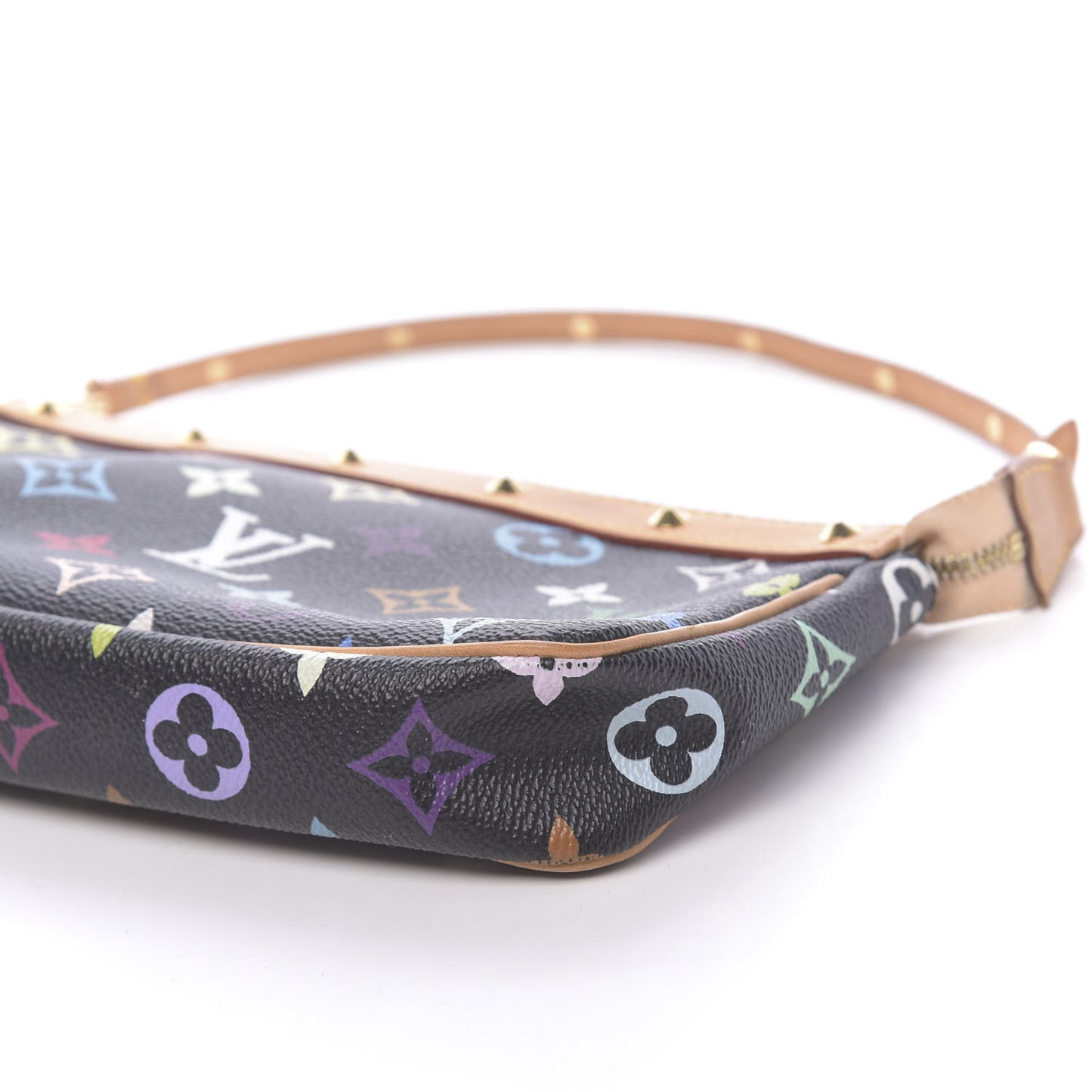 Monogram Multicolor Pochette Accessories Black